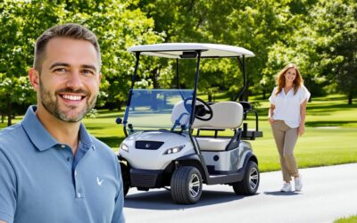 Voiturette de golf électrique : commande rapide